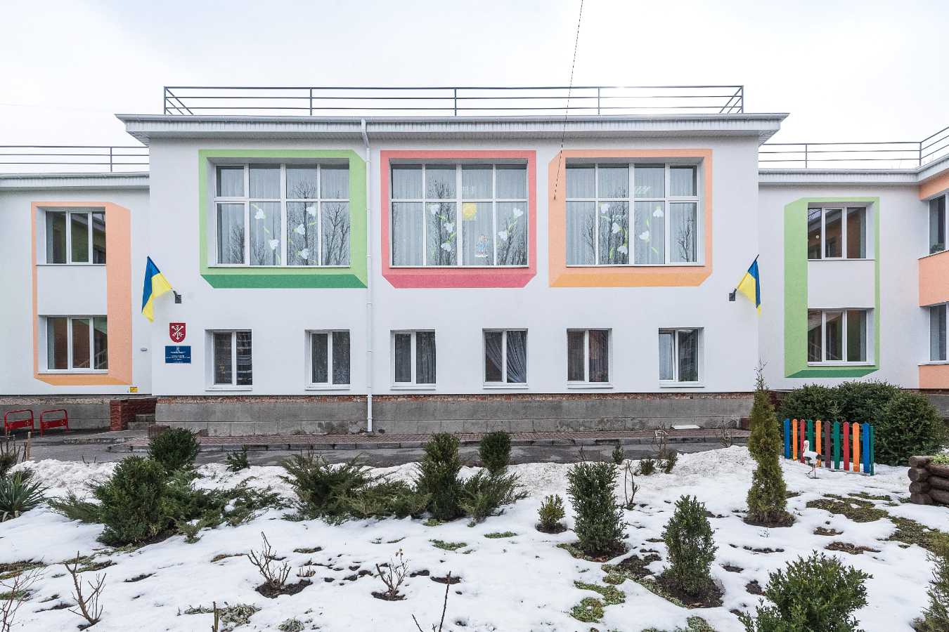 Стан після Капітальний ремонт ДНЗ Ластівка, Хмельницький Капітальний ремонт будівлі ДНЗ №21 «Ластівка», м.Хмельницький, 2021р.