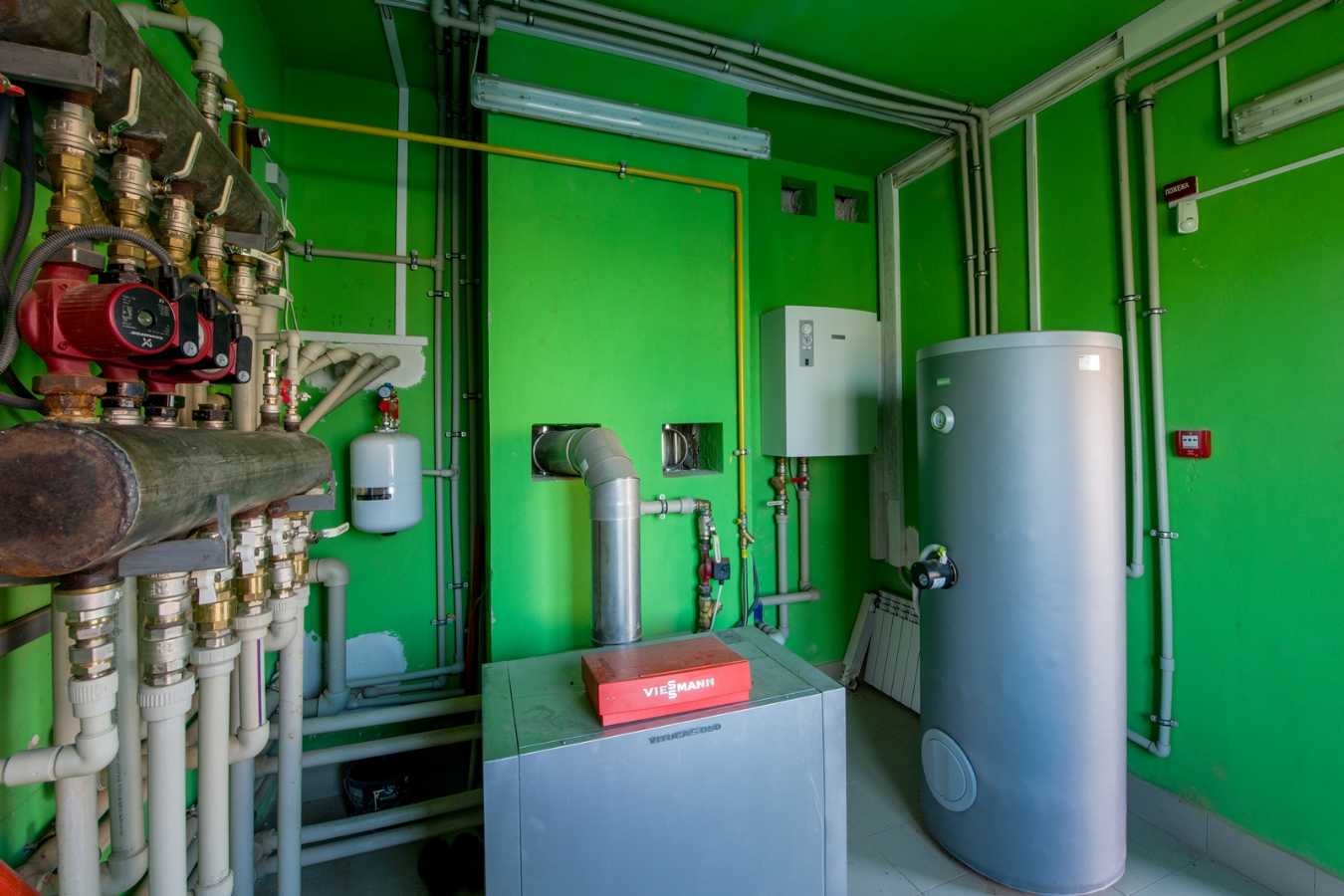 Стан після Опалення газом і електрикою Поєднання газового і електричного котла в офісі