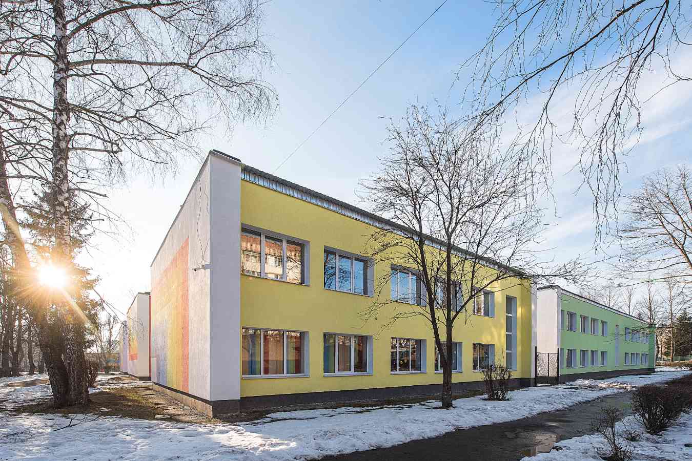 Стан після Утеплення фасадів школи Тернопіль Капітальний ремонт будівлі початкової школи №3, м.Тернопіль,  2020р.